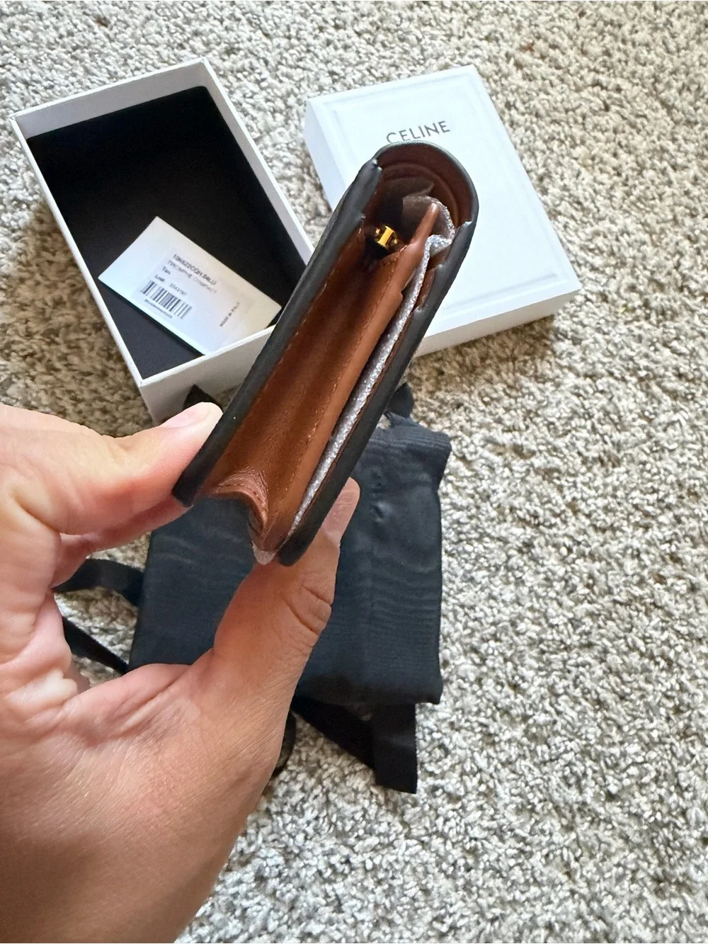CELINE SMALL FLAP WALLET TRIOMPHE IN TRIOMPHE CANVAS